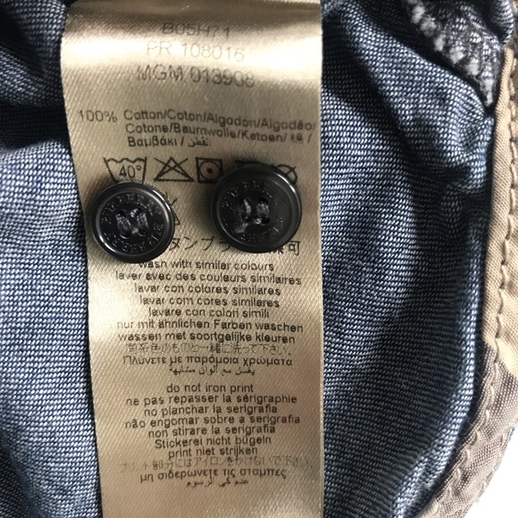 Darling Burberry Shirt for Baby Size 9M - Picture 3 of 6